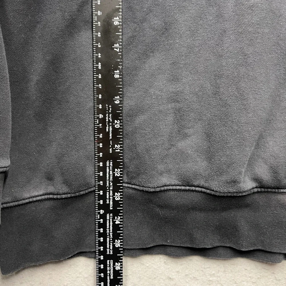 Nike Center Swoosh Hoodie Mens Medium Black Fleece Pullover Sweatshirt 2072